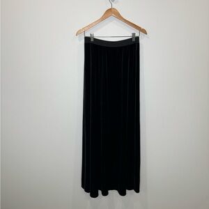 BCBGMaxAzria Black Velvet Maxi Skirt (S)